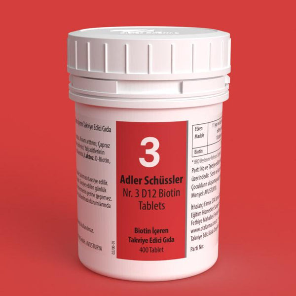 Adler Schüssler Nr.3 - D12 Biotin Tablets