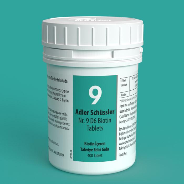 Adler Schüssler Nr.9 - D6 Biotin Tablets