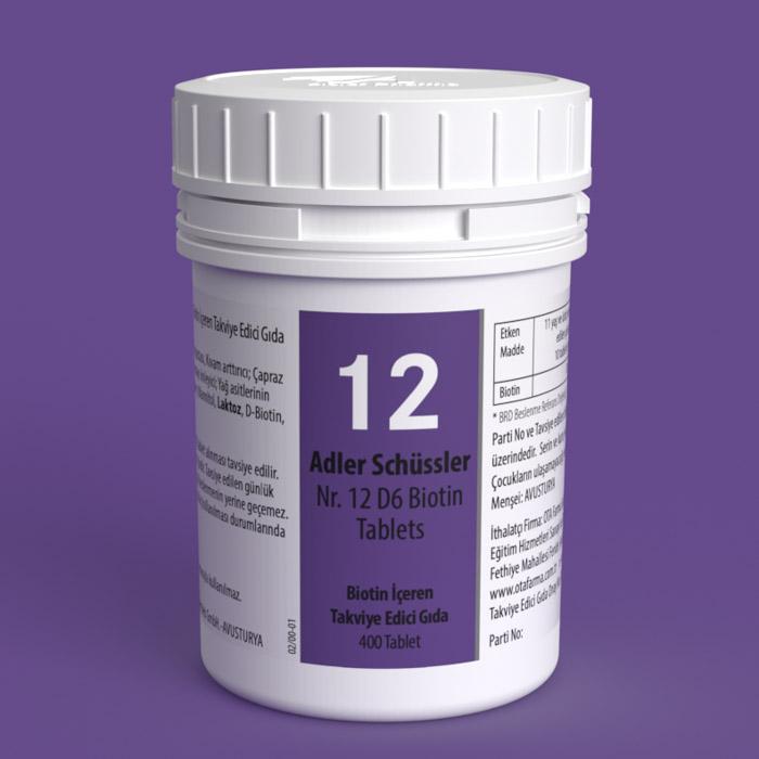Adler Schüssler Nr.12 - D6 Biotin Tablets